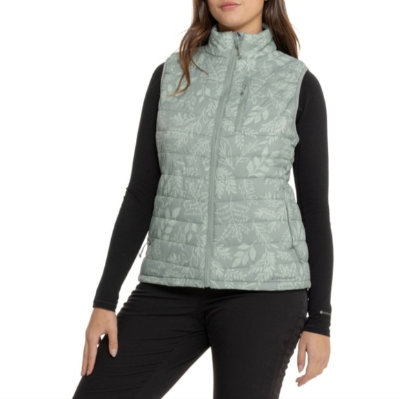 Eddie Bauer Alpine Puffer Vest | Size Large In Chinois Green Leafy - NWT - Picture 1 of 11